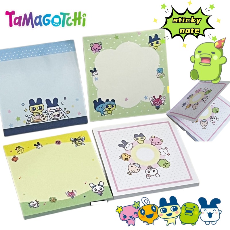 Graph Paper Pad - 4pcs Tamagotchi Mametchi Memetchi 만화 귀여운