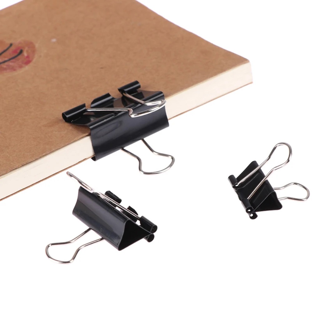 Binder Clip Assorted - 10개입 금속 바인더 클립 19mm 25mm