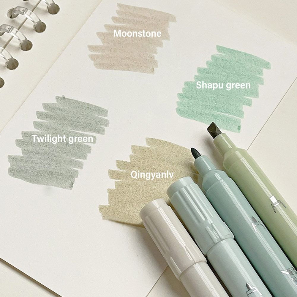 4개/세트 크리에이티브 듀얼 팁 형광펜 그라데이션 파스 - Highlighter Set Pastel 리뷰 및 가격