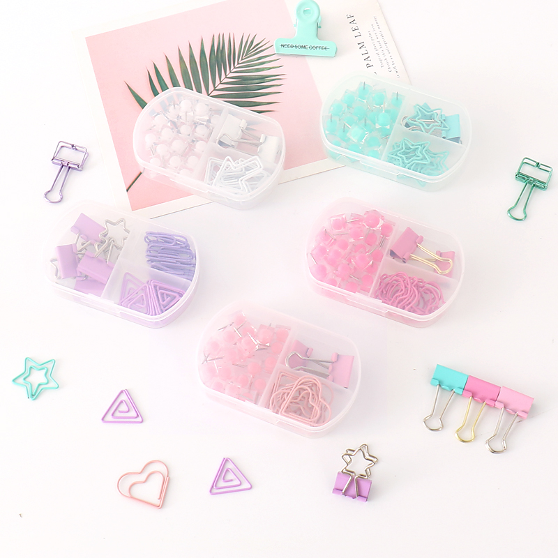 투투 컬러풀 바인더 클립 푸시 핀 종이 클립 문구 조합 - Binder Clip Assorted 리뷰 및 가격