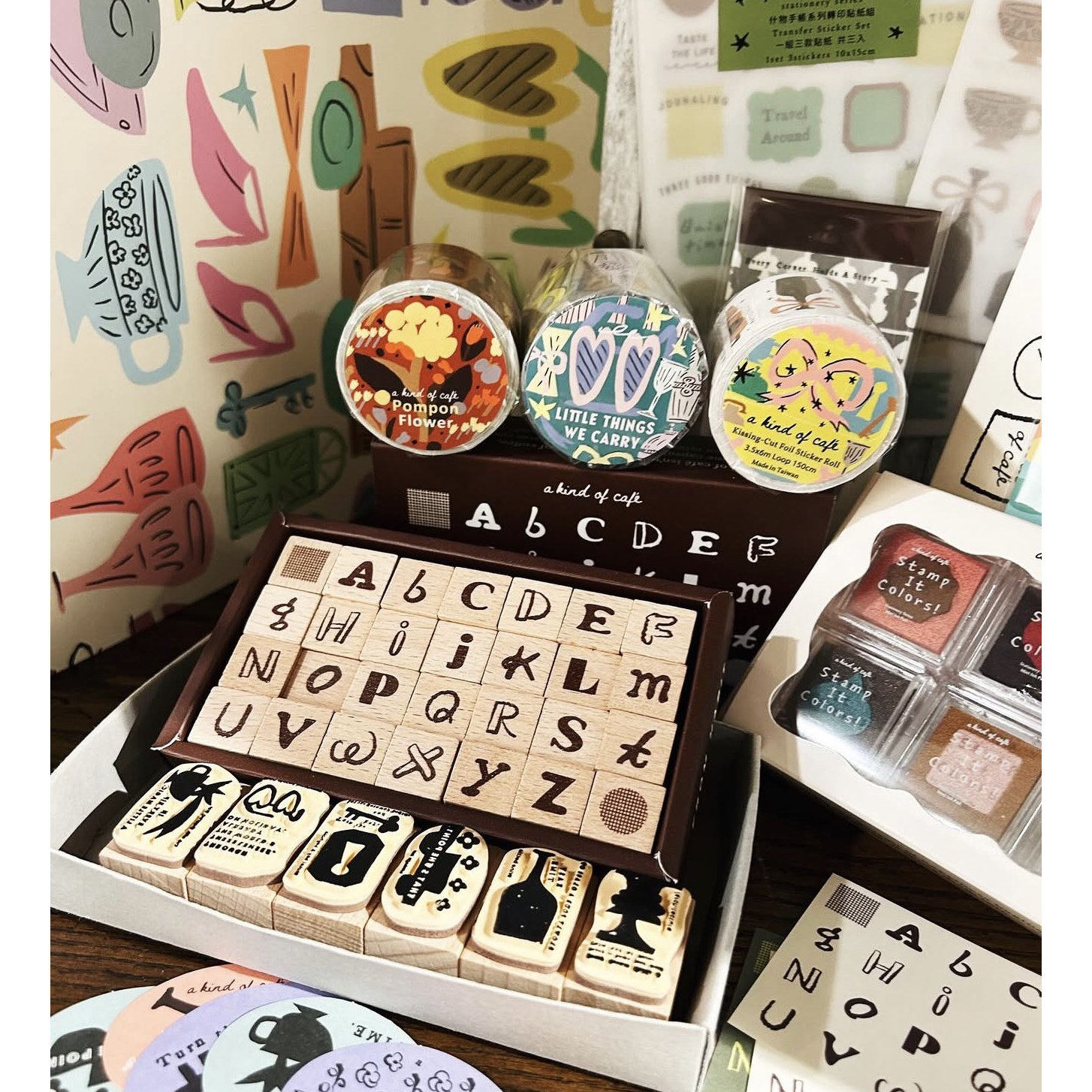 카페 스튜디오 같은 종류의 빈티지 작은 소품들, 플랜  - Washi Tape Set 리뷰 및 가격
