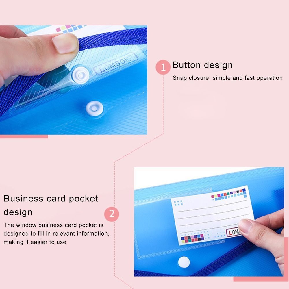 1-10PCS 방수 A4 A5 스냅 버튼 파일 폴더 학 - Supply Of Office Stationery 리뷰 및 가격