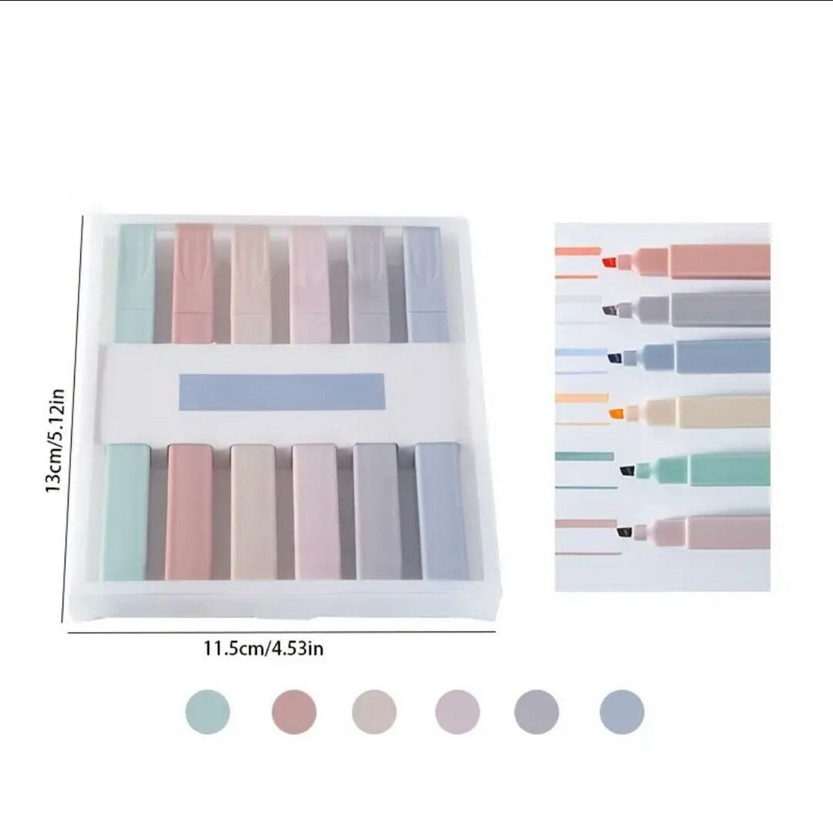 6/12개입 다양한 색상 형광펜 세트, 번짐 없는 부드 - Highlighter Set Pastel 리뷰 및 가격