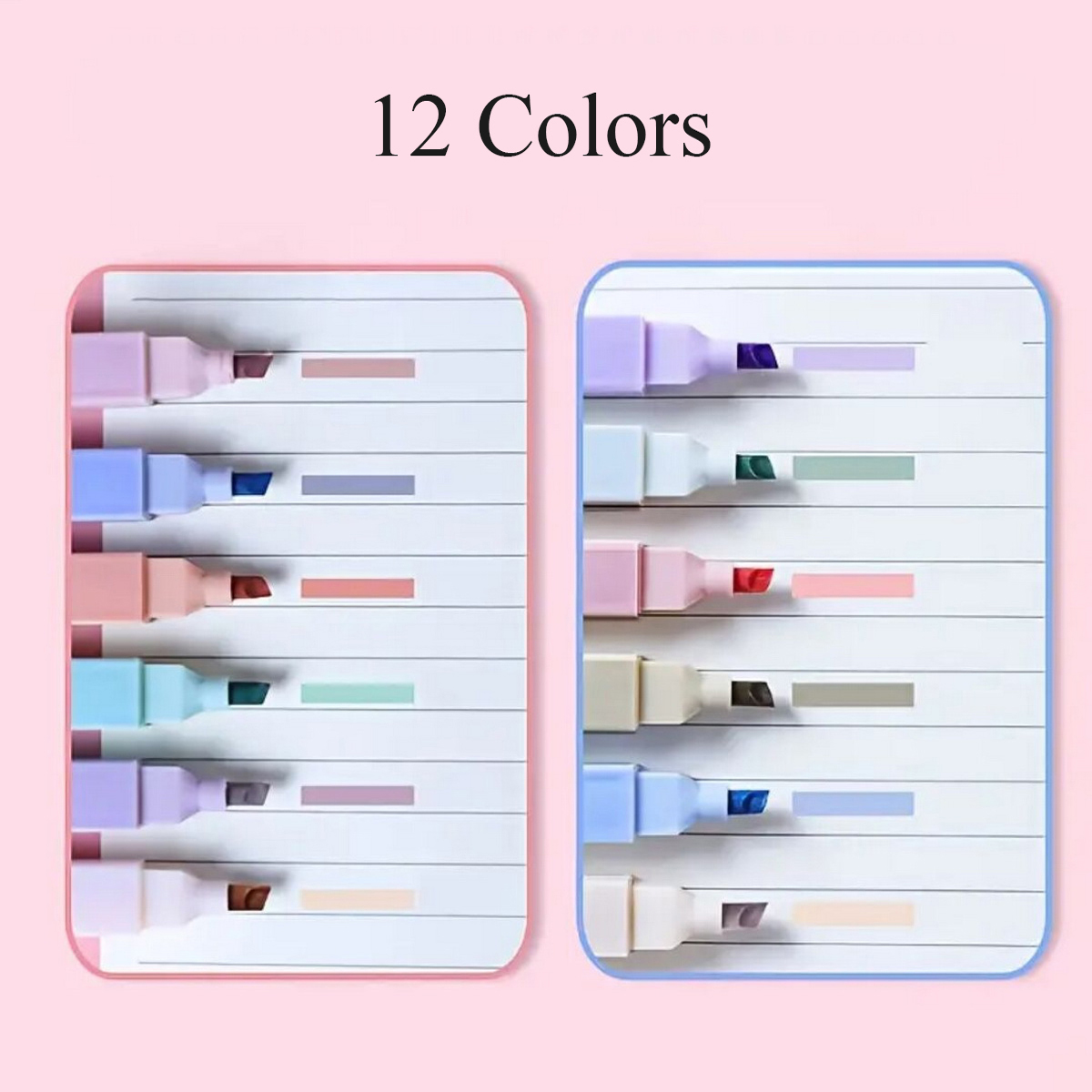 6/12개입 다양한 색상 형광펜 세트, 번짐 없는 부드 - Highlighter Set Pastel 리뷰 및 가격