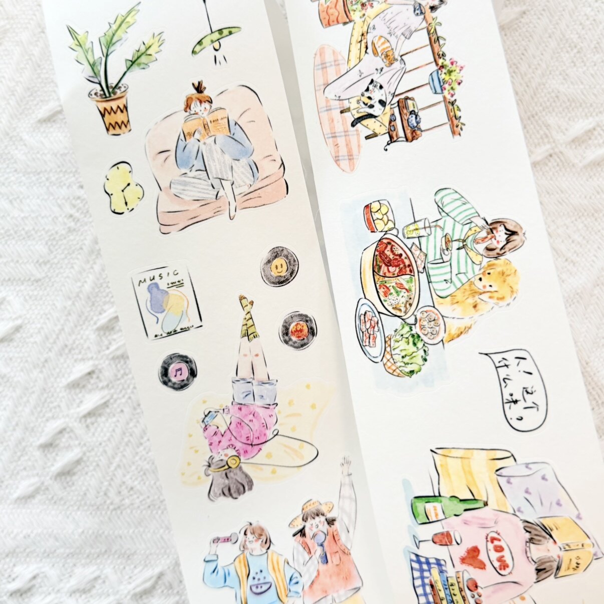 린 스튜디오 빈티지 스테이 앳 홈 노트 카드 제작용 와 - Washi Tape Set 리뷰 및 가격