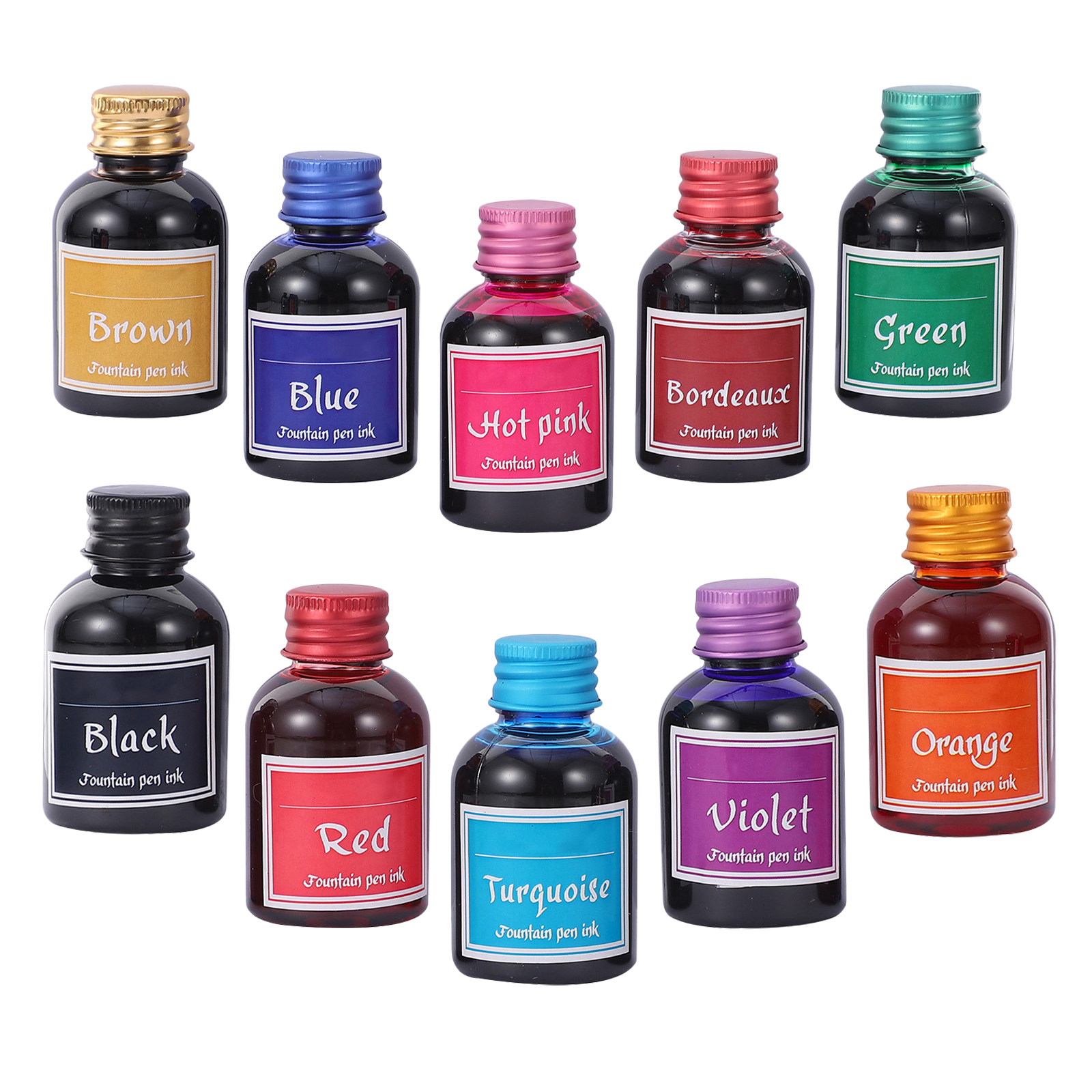 10병 스무스 플로우 빠른 건조 캘리그라피 잉크 세트, - Calligraphy Ink Bottle 리뷰 및 가격