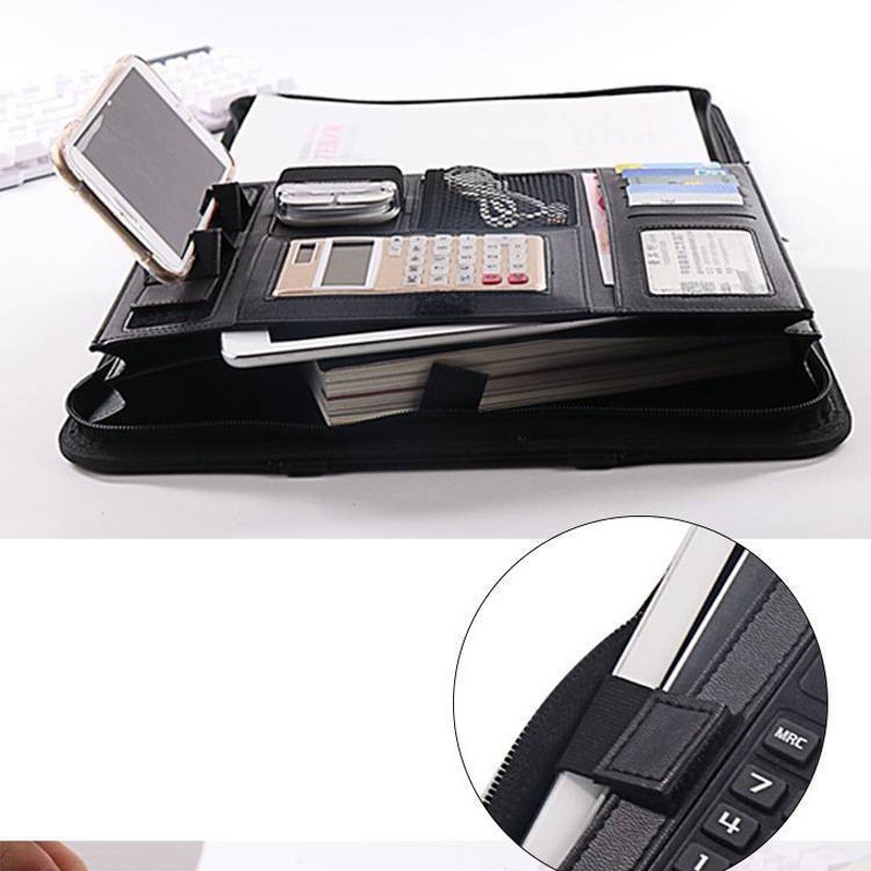 1Pc A4 PU 가죽 지퍼 파일 폴더 가방 문서 홀더 - Portfolio Folder Zip 리뷰 및 가격